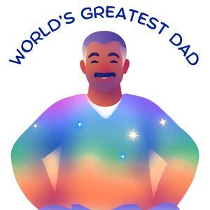 World's Greatest Dad DIY T-Shirt Transfer – Easy Iron-On Printable for Father’s